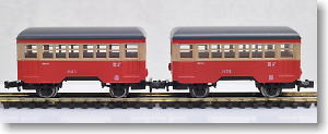 Choshi Electric Railway Hafu1 / Hafu2 (Seibu Akaden Color) (2-Car Set) (Model Train)