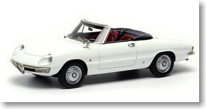 アルファロメオ 1600 スパイダー `デュエット` 1966 (ホワイト) (ミニカー)