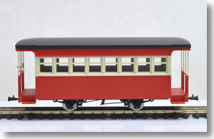 [Limited Edition] Ogoya Railway Hafu1 Passenger Car Two-Tone (Red Panel) (Completed) (Model Train)
