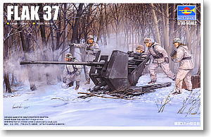 ドイツ軍 Flak37 3.7cm高射機関砲 (プラモデル)