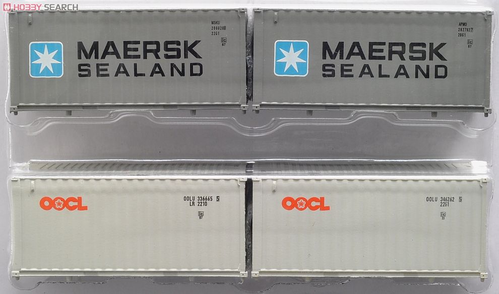 20フィート コンテナ 「MAERSK SEALAND」＆「OCL」 (4個入り) (鉄道模型) 商品画像2