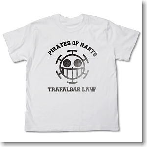 One Piece Trafalgar Law T-Shirts White XS (Anime Toy)