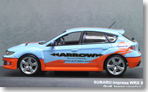 SUBARU IMPREZA WRX STI `GULF` version Light blue with orange (ガルフカラー) (ミニカー)