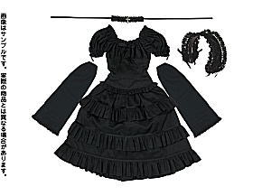 50cm ロイヤルクロスワンピースSet (ブラック) (ドール)
