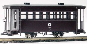 (HOナロー) 尾小屋鉄道 ハフ1 (旧) 客車 ベンチレータ付 組立キット (組み立てキット) (鉄道模型)