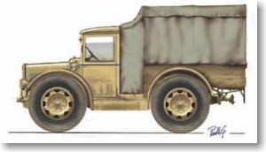 AS.37 Sahariane 1ton Military Truck (Plastic model)
