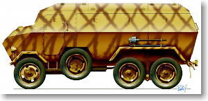 Dovunque Six-by wheeled armored personnel carrier (Plastic model)