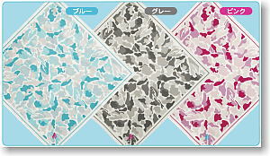Hatsune Miku Camouflage Bandanna Set (Blue/Gray/Pink) (Anime Toy)
