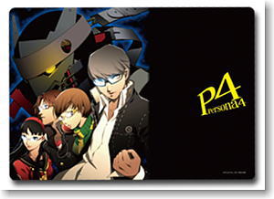 Persona 4 Desk Mat A (Black) (Anime Toy)