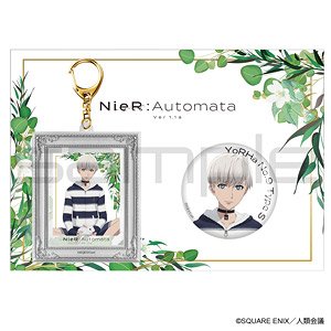 TV Animation [Nier: Automata Ver1.1a] Can Badge & Key Ring Set 9S (Anime Toy)