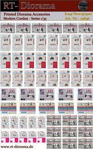 プリントアクセサリー：イラクの新聞 (プラモデル)