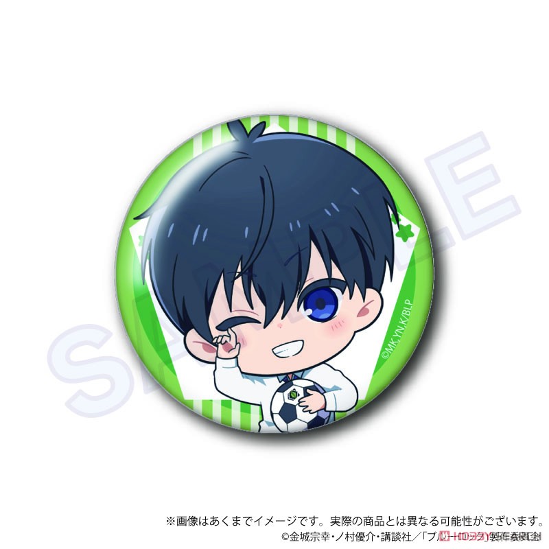 ブルーロック ちょびでか缶バッジ 寝転びミニキャラver. 潔世一 (キャラクターグッズ) 商品画像1