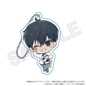 ブルーロック アクリルキーホルダー 寝転びミニキャラver. 潔世一 (キャラクターグッズ)