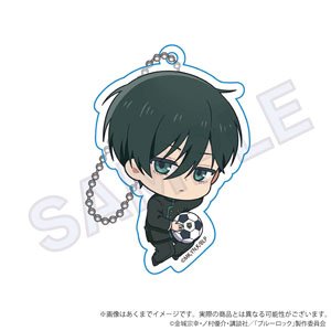 ブルーロック アクリルキーホルダー 寝転びミニキャラver. 糸師凛 (キャラクターグッズ)