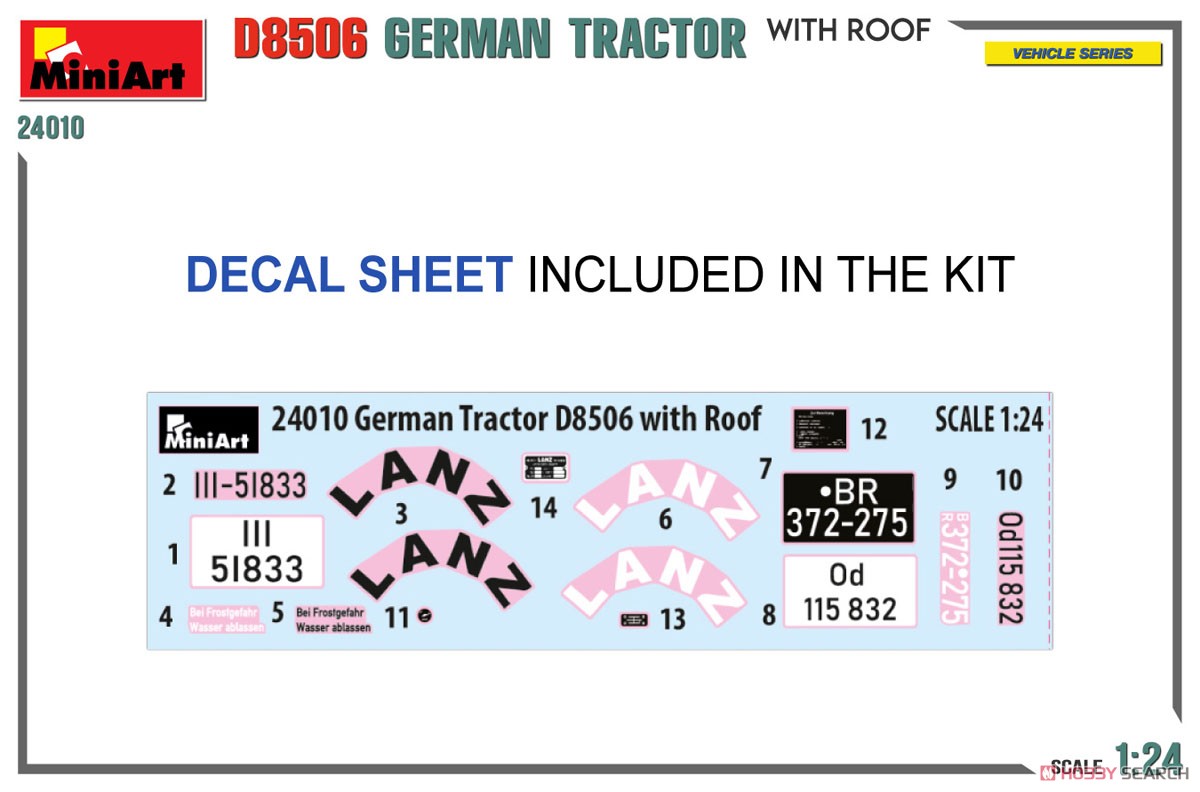 German Tractor D8506 With Roof (Plastic model) Other picture1