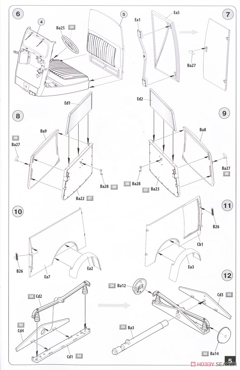 Tempo A400 Lieferwagen. Milk Delivery Van (Plastic model) Assembly guide2