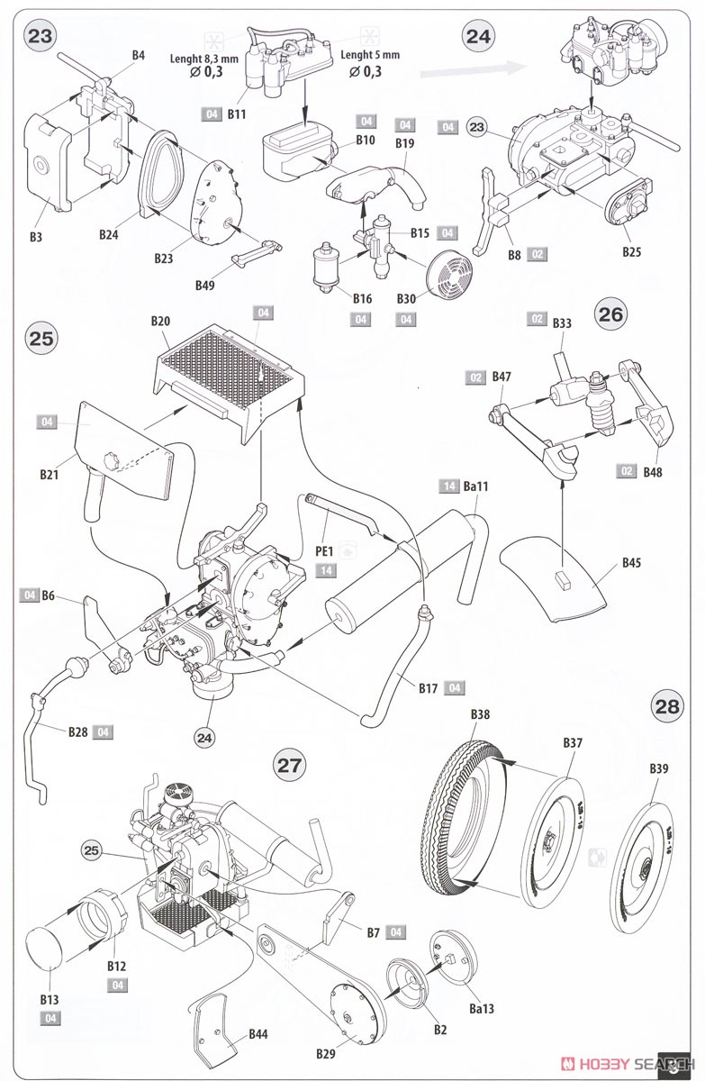 Tempo A400 Lieferwagen. Milk Delivery Van (Plastic model) Assembly guide6