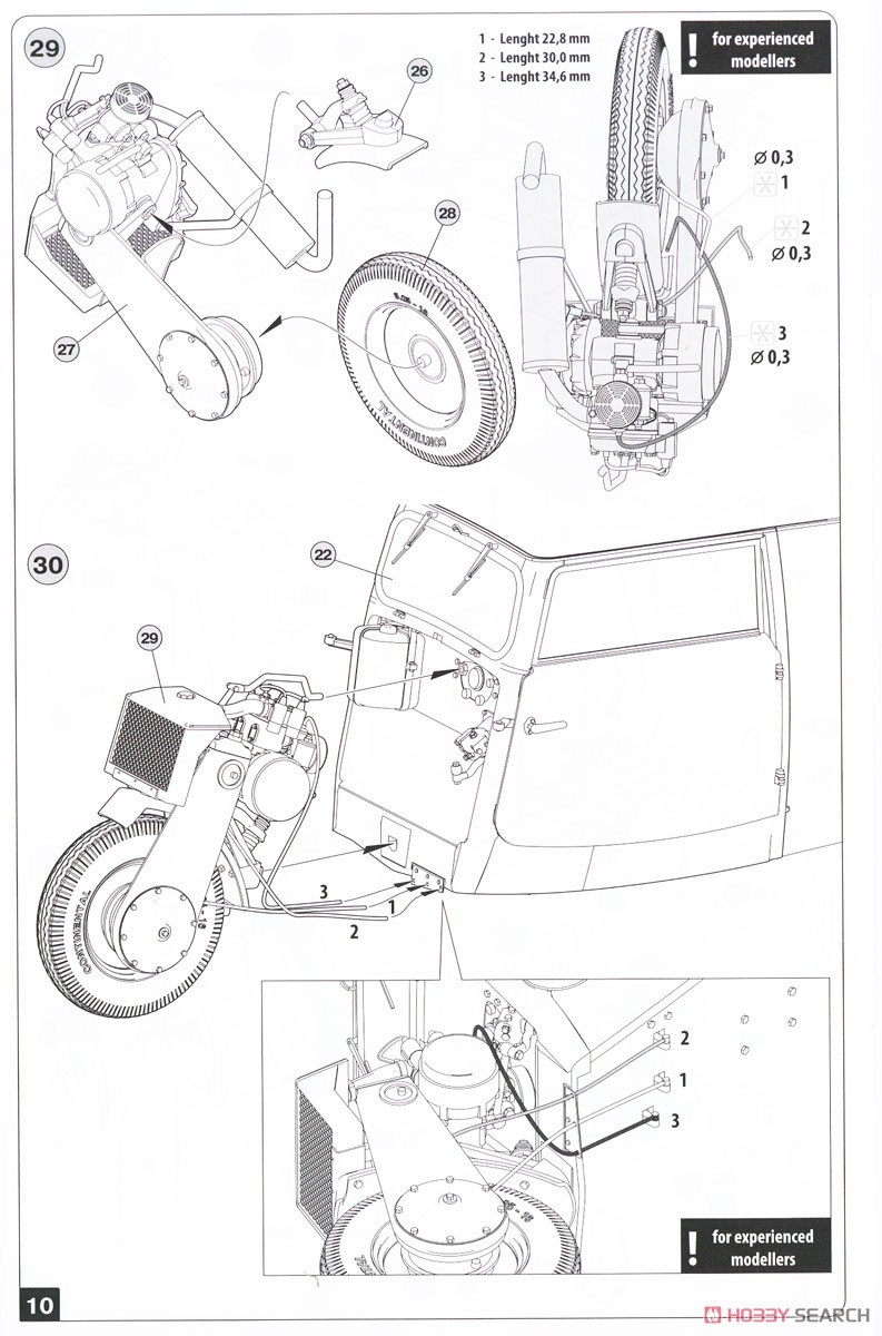 Tempo A400 Lieferwagen. Milk Delivery Van (Plastic model) Assembly guide7