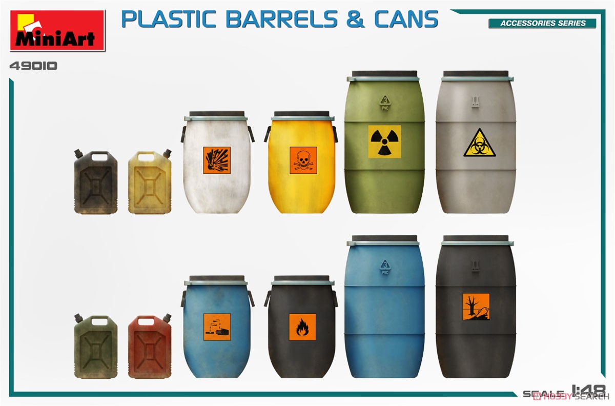 Plastic Barrels & Cans (Plastic model) Color1