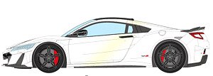 Honda NSX Type S with Rear Spoiler 2021 カジノホワイトパール (ミニカー)