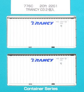 16番(HO) 20ft 22G1 TRANCY コンテナ 03 (2個入り) (鉄道模型)