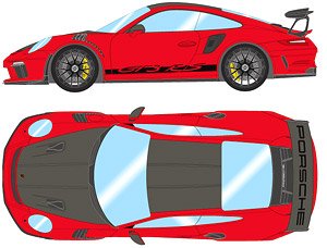 Porsche 911 (991.2) GT3 RS Weissach package 2018 ガーズレッド (ミニカー)