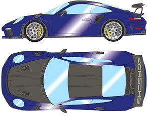 Porsche 911 (991.2) GT3 RS Weissach package 2018 アイリスブルーメタリック (ミニカー)