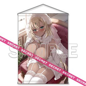 Xe描き下ろし 純白の褐色ギャルエルフ▼X-RATEDタペストリー (キャラクターグッズ)