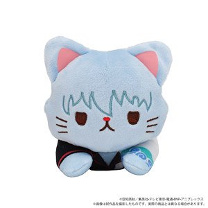 Gin Tama with Cat Lying Down Plush w/Eyemask Gintoki Sakata (Anime Toy)