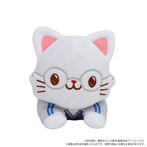 Gin Tama with Cat Lying Down Plush w/Eyemask Shinpachi Shimura (Anime Toy)