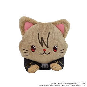 Gin Tama with Cat Lying Down Plush w/Eyemask Sogo Okita (Anime Toy)