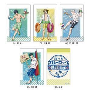 【ブルーロック】 海の家 サテン地ステッカー 01 第1弾 (5個セット) (キャラクターグッズ)