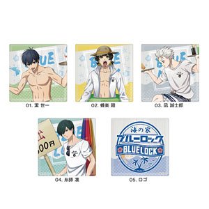 【ブルーロック】 海の家 ビッグスクエア缶バッジ 01 第1弾 (5個セット) (キャラクターグッズ)
