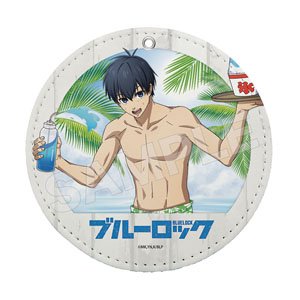 【ブルーロック】 海の家 レザーコースターキーホルダー 01 潔世一 (キャラクターグッズ)