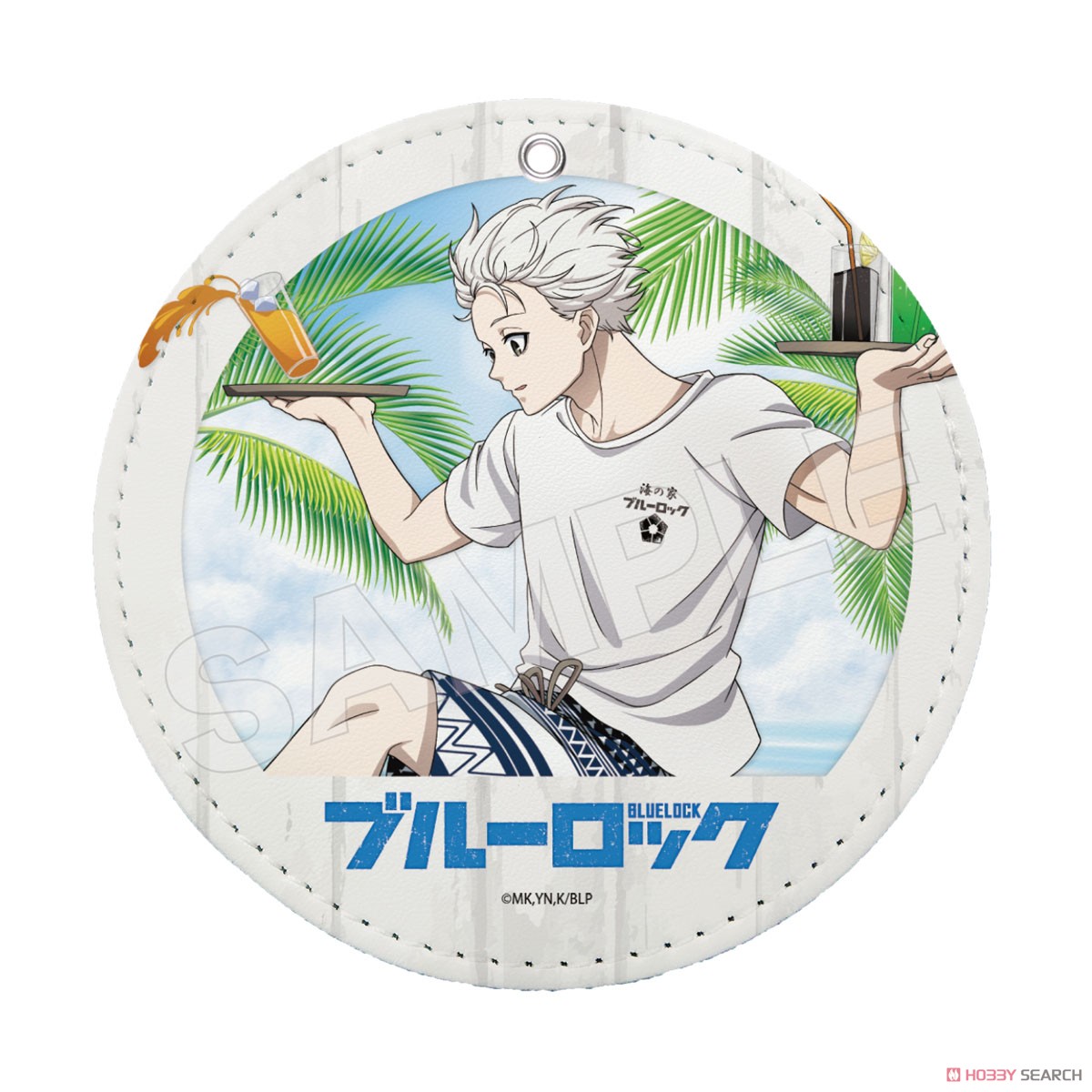 【ブルーロック】 海の家 レザーコースターキーホルダー 03 凪誠士郎 (キャラクターグッズ) 商品画像1