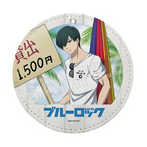 【ブルーロック】 海の家 レザーコースターキーホルダー 04 糸師凛 (キャラクターグッズ)