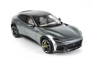 Ferrari Purosangue - Panoramic Roof Titanium Grey (with Case) (Diecast Car)