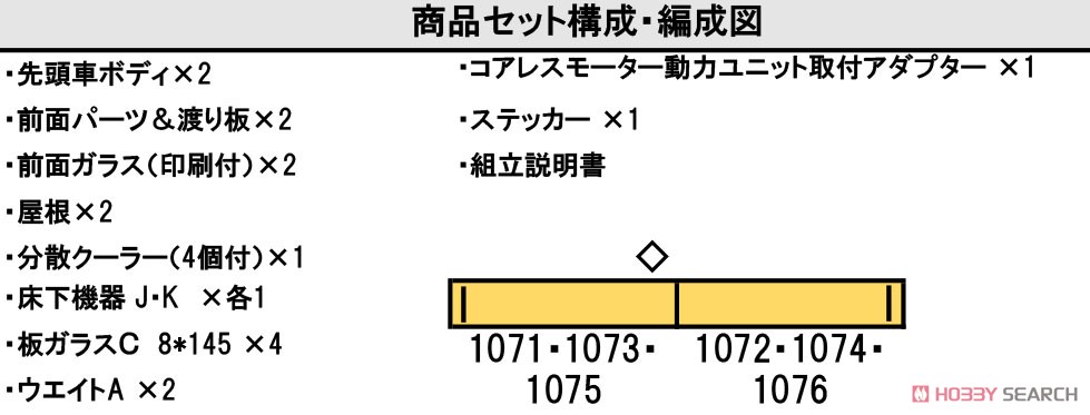 Takamatsu-Kotohira Electric Railroad Type 1070 Two Car Set (2-Car Unassembled Kit) (Model Train) 解説1