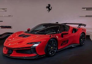 Ferrari SF90 XX Stradale Red Corsa 322 And Black With N. 23 (Diecast Car)