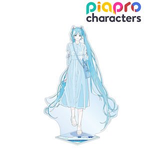 Piapro Characters [Especially Illustrated] Hatsune Miku Early Summer Go Out Ver. Art by Rei Kato Extra Large Acrylic Stand (Anime Toy)