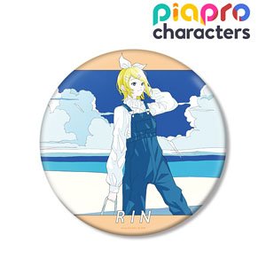 Piapro Characters [Especially Illustrated] Kagamine Rin Early Summer Go Out Ver. Art by Rei Kato Big Can Badge (Anime Toy)