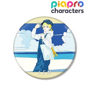 Piapro Characters [Especially Illustrated] Kagamine Len Early Summer Go Out Ver. Art by Rei Kato Big Can Badge (Anime Toy)