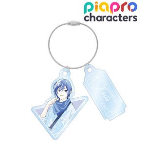 Piapro Characters [Especially Illustrated] Kaito Early Summer Go Out Ver. Art by Rei Kato Twin Wire Acrylic Key Ring (Anime Toy)