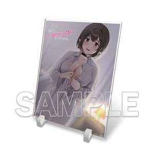 『わたし、二番目の彼女でいいから。』 アクリルプレート 早坂あかね お泊まりデートver. (キャラクターグッズ)