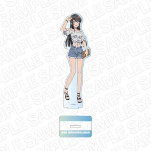 Rascal Does Not Dream of a Sister Venturing Out Big Acrylic Stand Mai Sakurajima Outing Ver. (Anime Toy)
