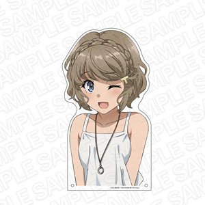 Rascal Does Not Dream of a Sister Venturing Out Extra Large Die-cut Acrylic Board Tomoe Koga Outing Ver. (Anime Toy)