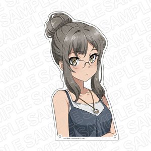 Rascal Does Not Dream of a Sister Venturing Out Extra Large Die-cut Acrylic Board Rio Futaba Outing Ver. (Anime Toy)