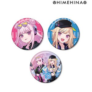 HIMEHINA 描き下ろしイラスト POP ver. 缶バッジ3個セット (キャラクターグッズ)