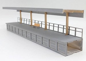 16番(HO) 対向式ホーム 屋根B (リニューアル品) ペーパーキット (組み立てキット) (鉄道模型)