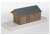 16番(HO) 木とアクリルで作る HOゲージサイズ 貨物上屋ホーム組立キット (組み立てキット) (鉄道模型) 商品画像2